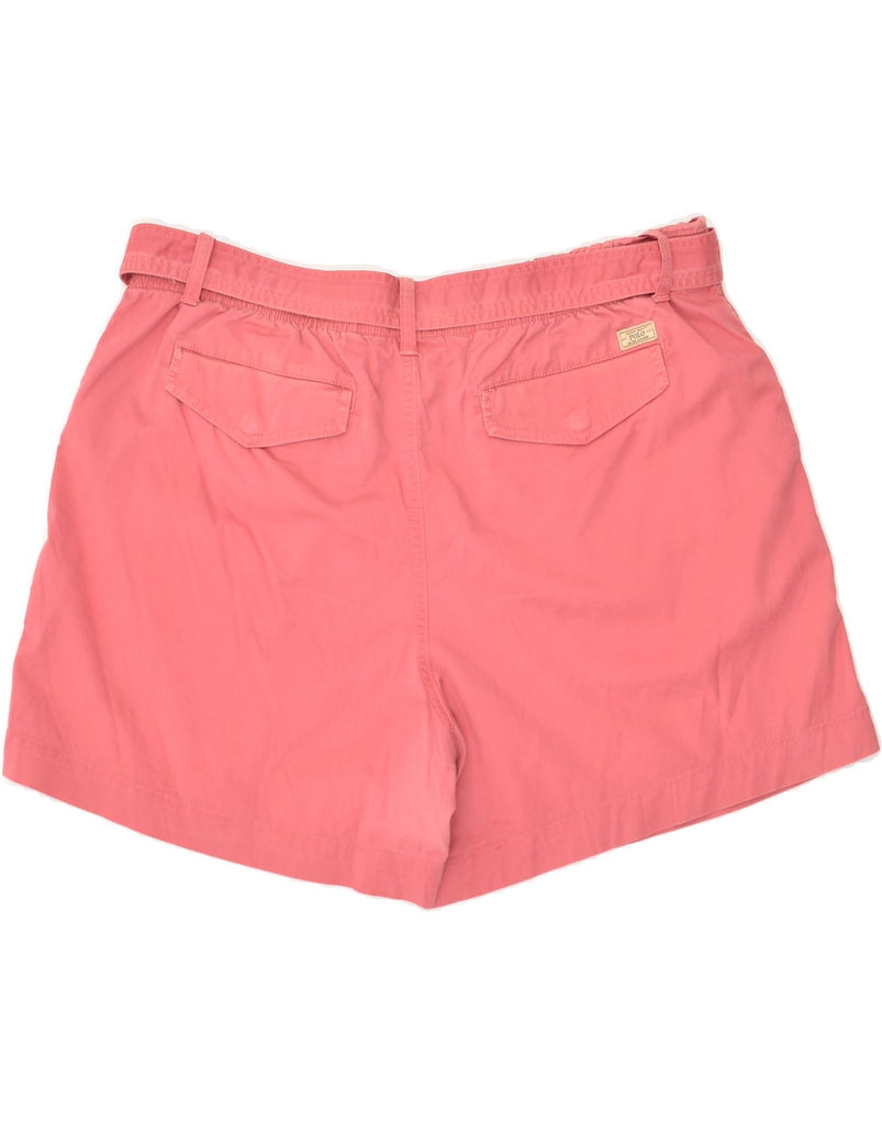 POLO RALPH LAUREN Womens Casual Shorts UK 18 XL W36 Pink Cotton | Vintage Polo Ralph Lauren | Thrift | Second-Hand Polo Ralph Lauren | Used Clothing | Messina Hembry 