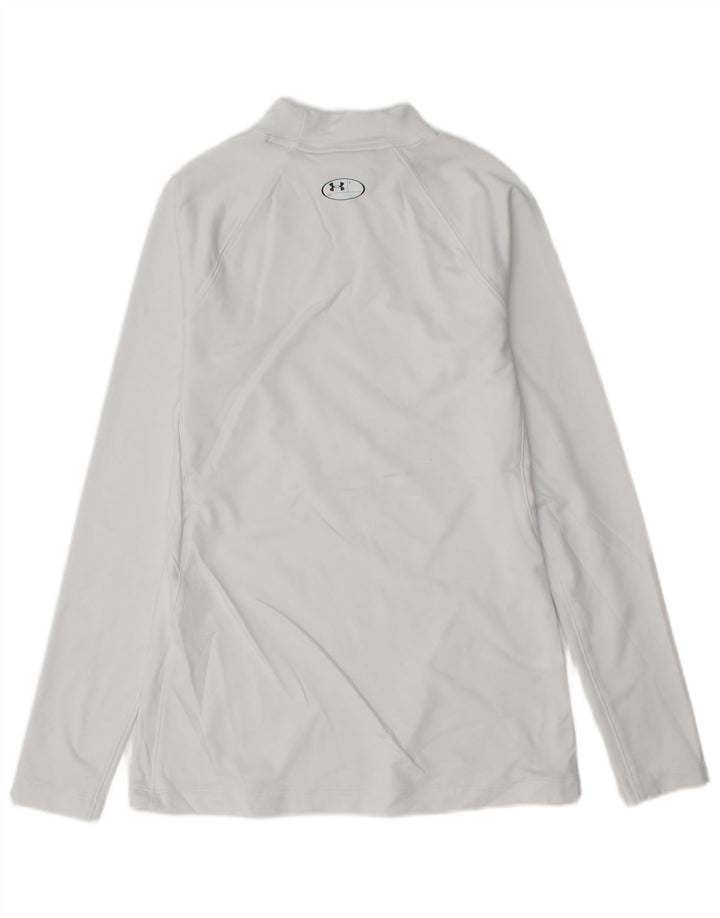 Under Armour Mens Cold Gear Top Long Sleeve Medium White Polyester