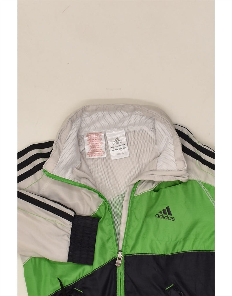 ADIDAS Boys Tracksuit Top Jacket 4-5 Years Multicoloured Colourblock | Vintage Adidas | Thrift | Second-Hand Adidas | Used Clothing | Messina Hembry 