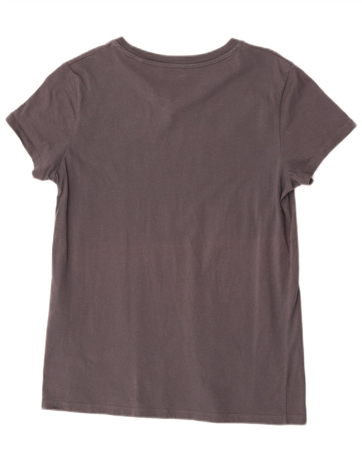 Levi's Womens Graphic T-Shirt Top UK 12 Medium Grey Cotton