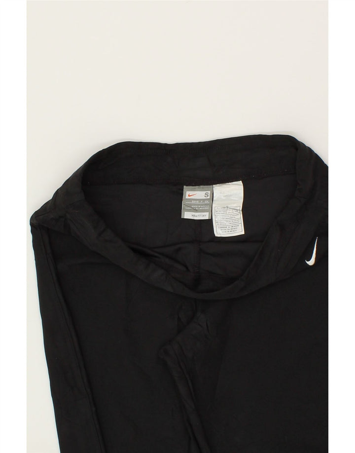 NIKE Womens Tracksuit Trousers US 4/6  Small Black Polyester Vintage Nike and Second-Hand Nike from Messina Hembry 