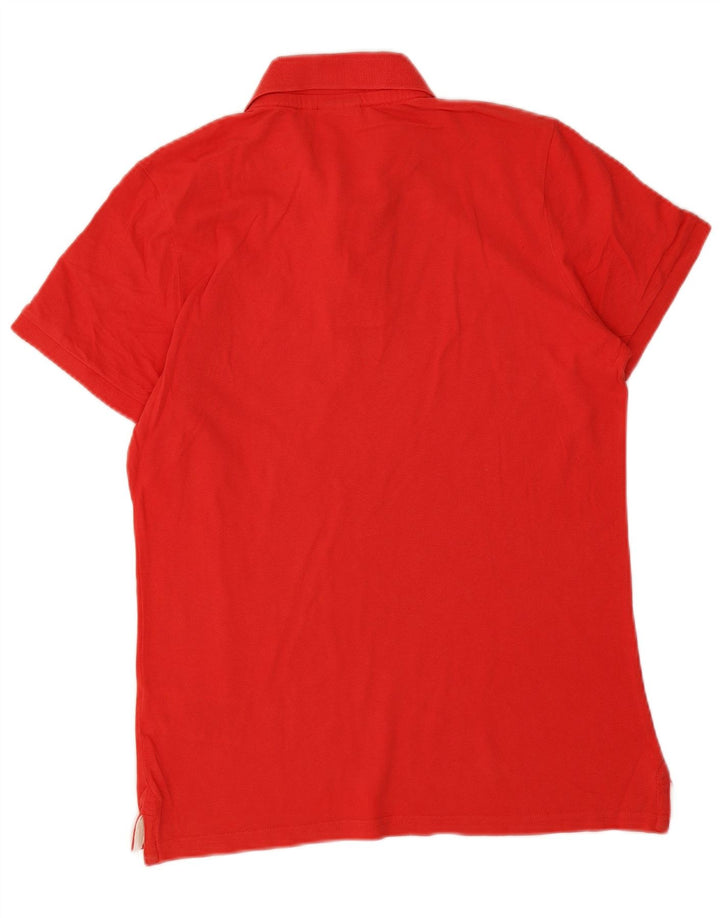Diadora Mens Polo Shirt Medium Red Cotton