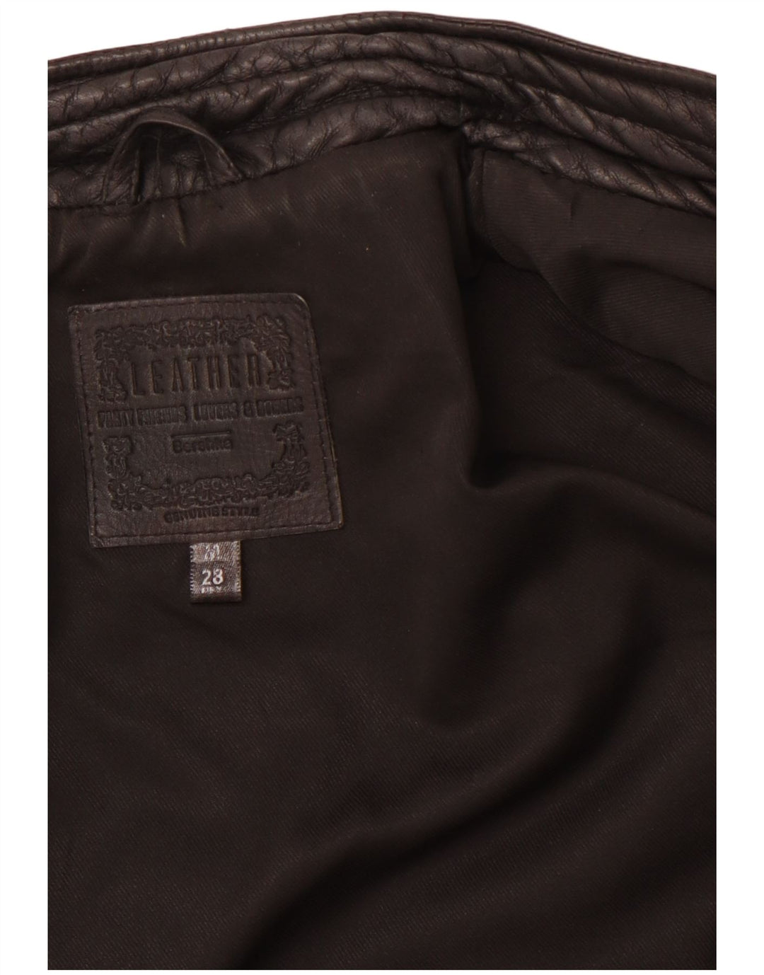 BERSHKA Womens Leather Jacket UK 12 Medium Black Leather