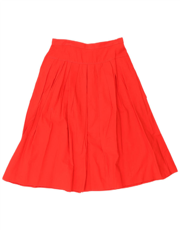 Vintage Womens Cargo Skirt UK 14 Medium W28 Red