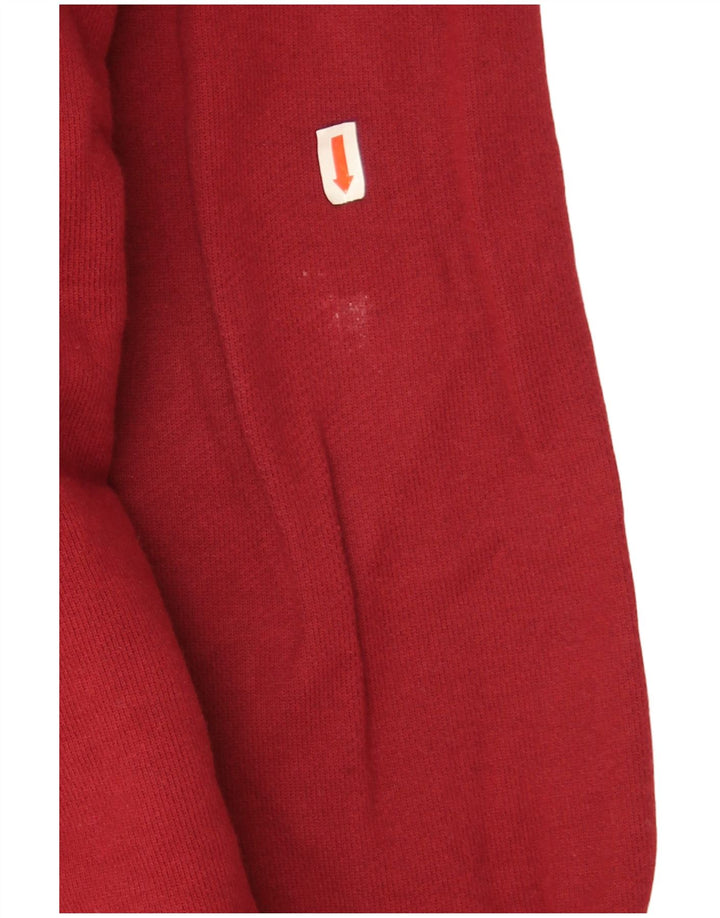 Nike Mens Graphic Sweatshirt Jumper Small Burgundy Cotton