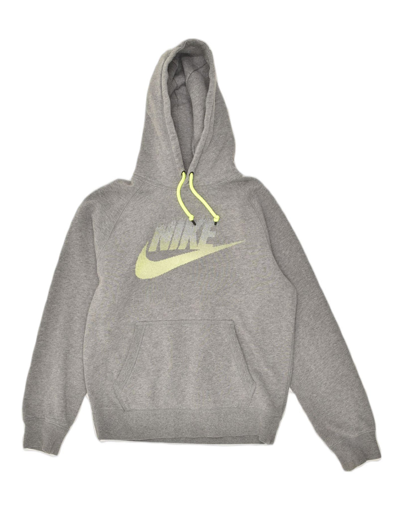 NIKE Mens Hoodie Jumper Small Grey Cotton | Vintage Nike | Thrift | Second-Hand Nike | Used Clothing | Messina Hembry 