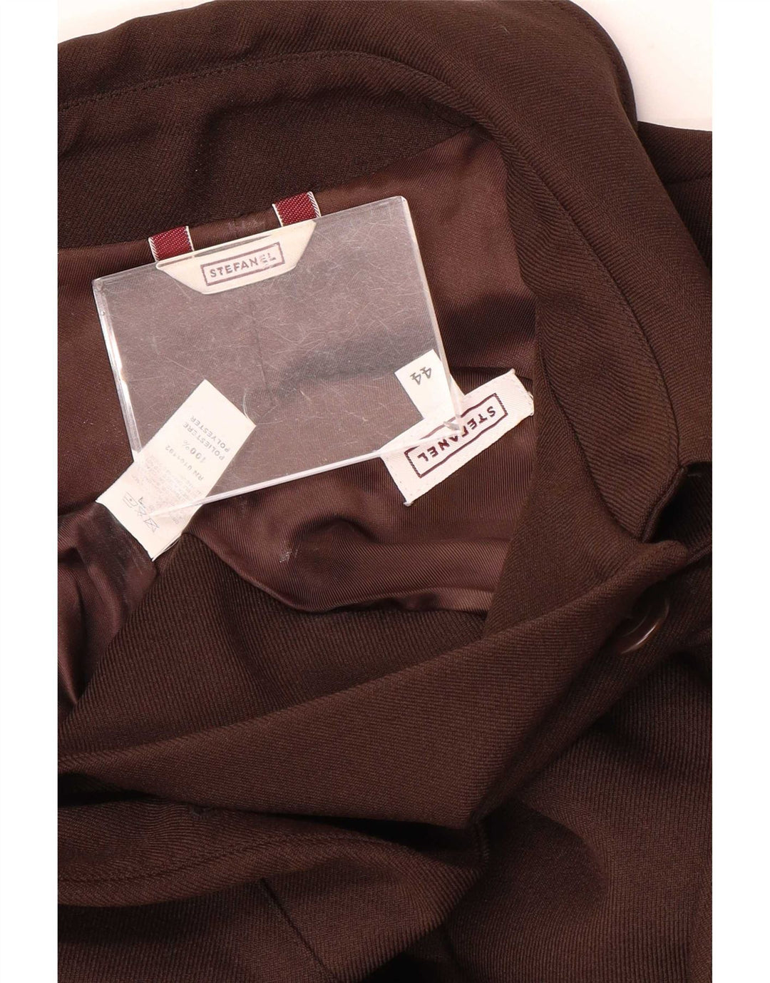 Stefanel Womens Bomber Jacket IT 44 Medium Brown Polyester