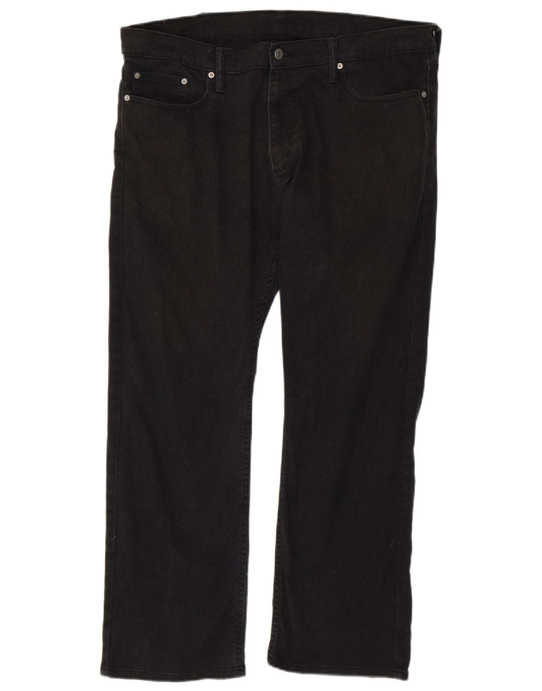 Levi's Mens 514 Straight Jeans W38 L30 Black Cotton