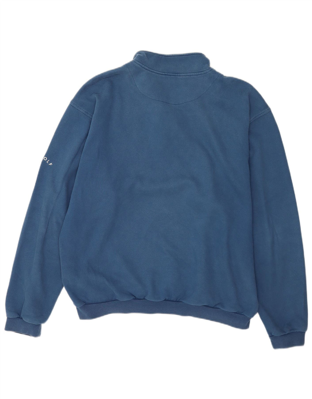 Nike Mens Zip Neck Sweatshirt Jumper XL Blue Cotton