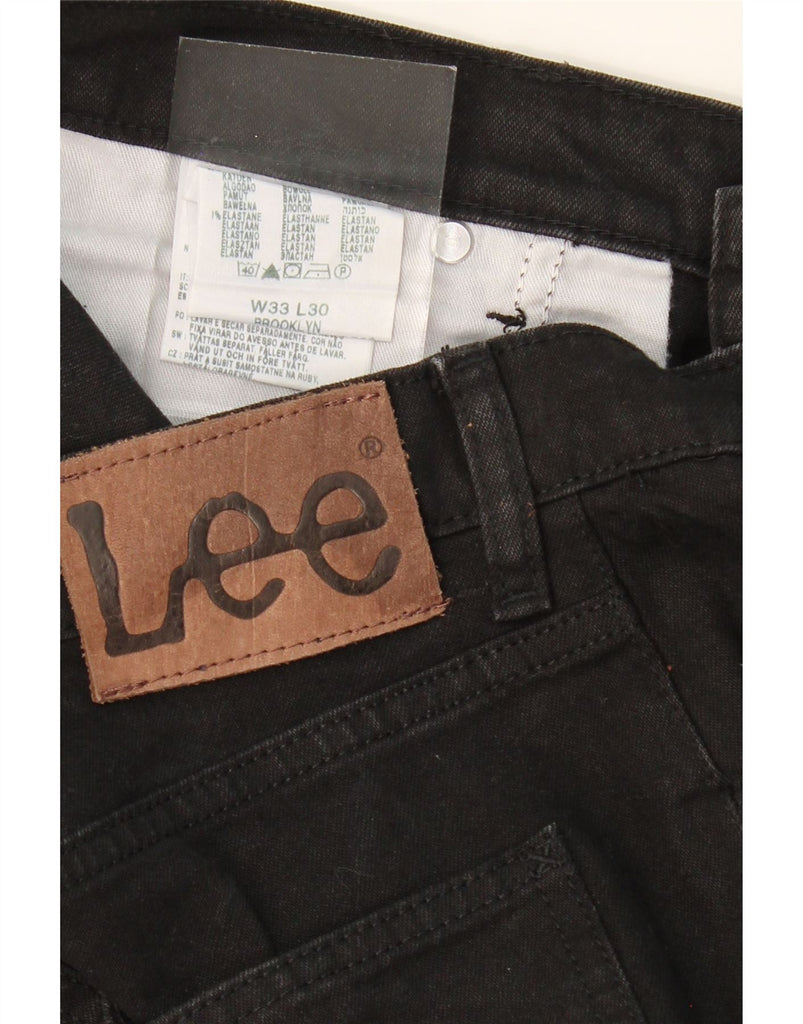 LEE Mens Broken In Straight Jeans W33 L30 Black Cotton Vintage Lee and Second-Hand Lee from Messina Hembry 