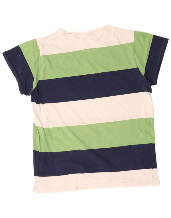 Pierre Cardin Mens T-Shirt Top XL Multicoloured Striped Cotton