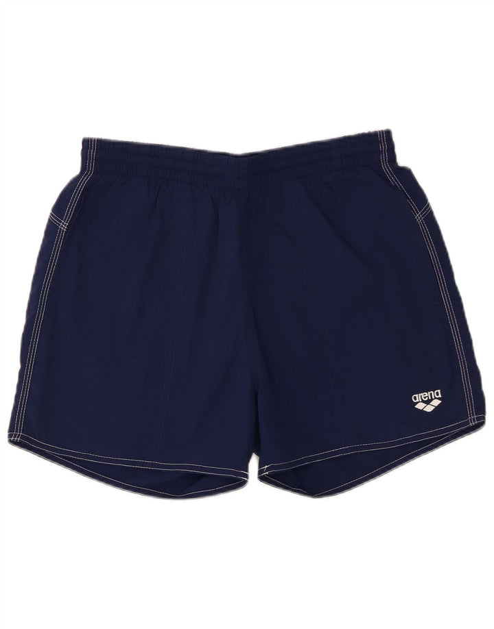 Arena Mens Swimming Shorts Medium  Navy Blue Nylon