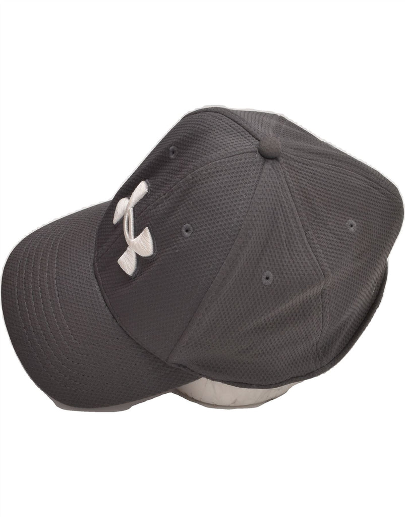 UNDER ARMOUR Mens Graphic Baseball Cap Medium/Large Grey Polyester | Vintage Under Armour | Thrift | Second-Hand Under Armour | Used Clothing | Messina Hembry 