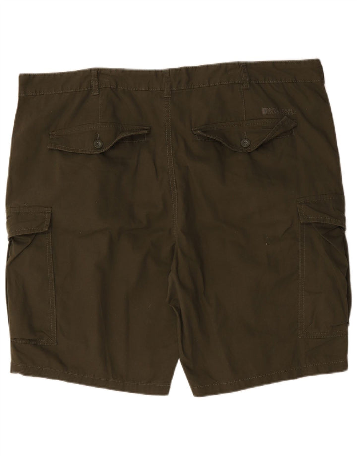 Mountain Warehouse Mens Cargo Shorts W44 2XL Khaki Cotton