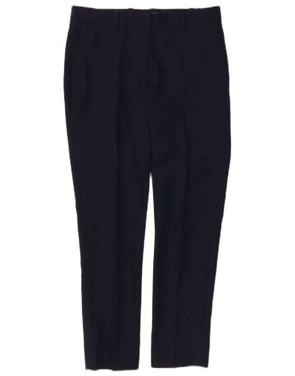 Gap Womens Slim Fit Cropped Trousers US 0 XS W28 L26 Navy Blue Cotton