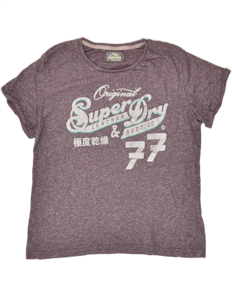 SUPERDRY Mens Graphic T-Shirt Top Small Maroon Cotton | Vintage Superdry | Thrift | Second-Hand Superdry | Used Clothing | Messina Hembry 