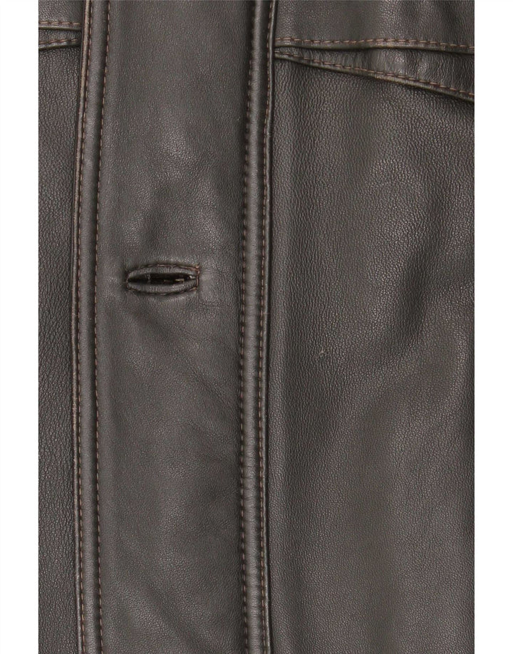 Vintage Mens Leather Jacket UK 42 XL Black