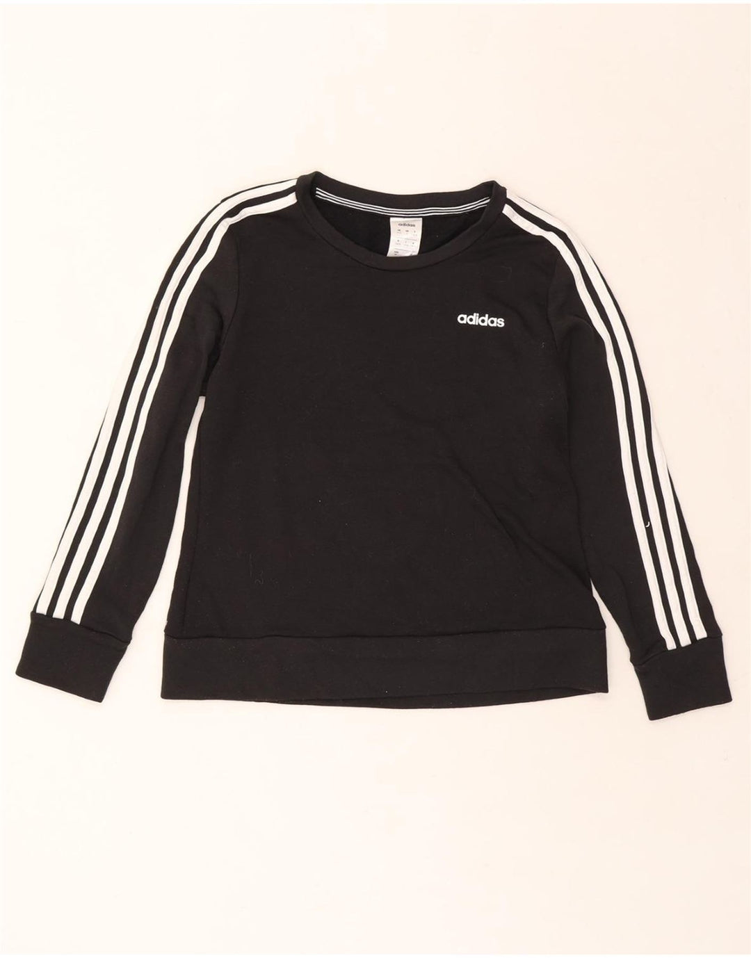 ADIDAS Womens Climalite Sweatshirt Jumper UK 8/10 Small Black Polyester Vintage Adidas and Second-Hand Adidas from Messina Hembry 