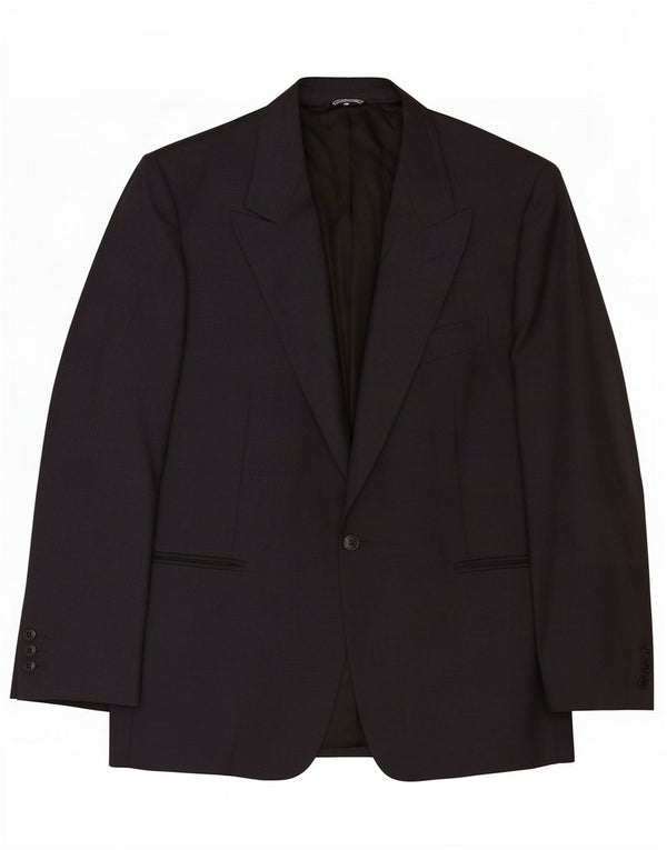 Giorgio Zanella Mens 1 Button Blazer Jacket IT 48 Medium Grey Wool