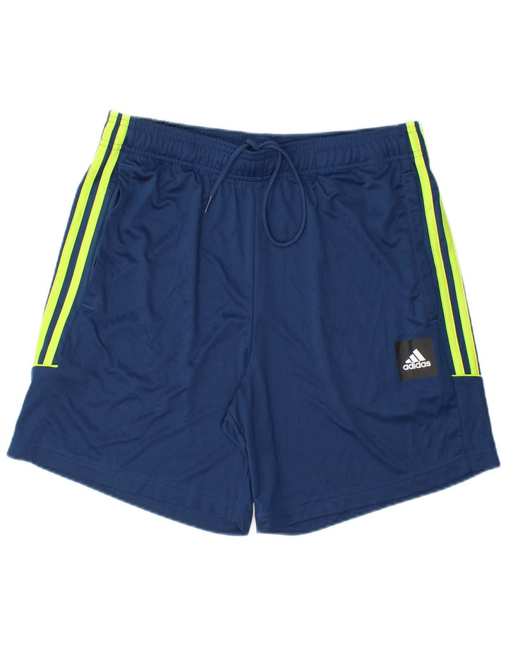 Adidas Mens Aeroready Sport Shorts Medium  Navy Blue Polyester
