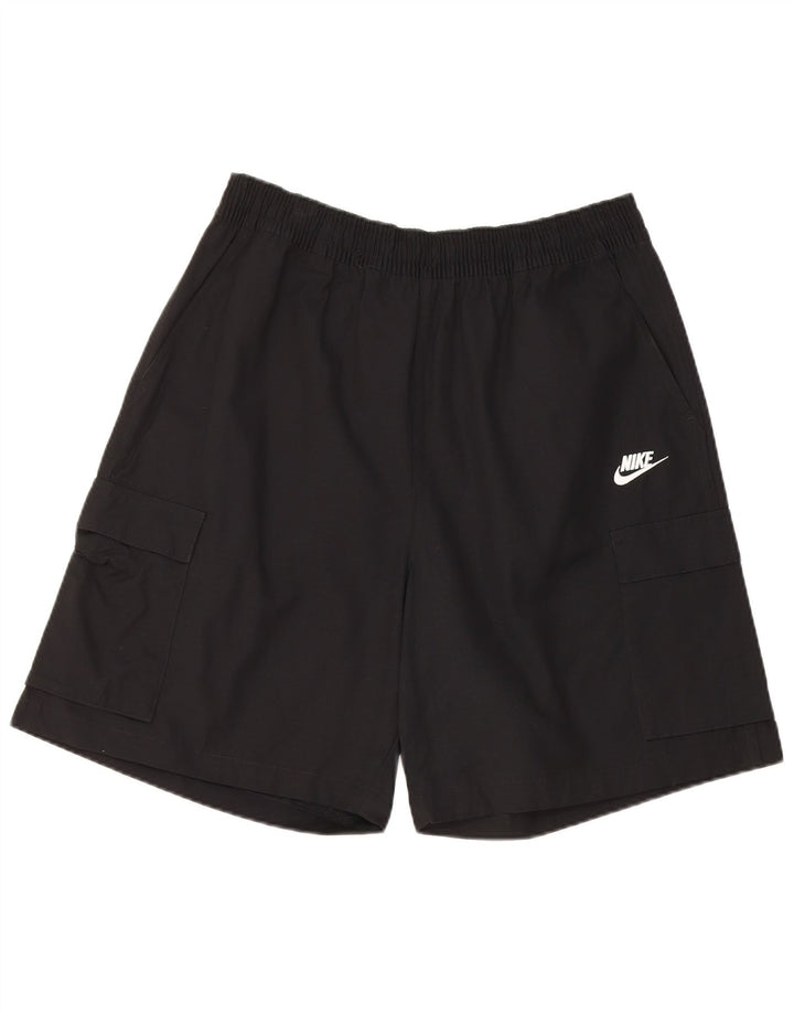 Nike Mens Cargo Shorts Large W34 Black Cotton