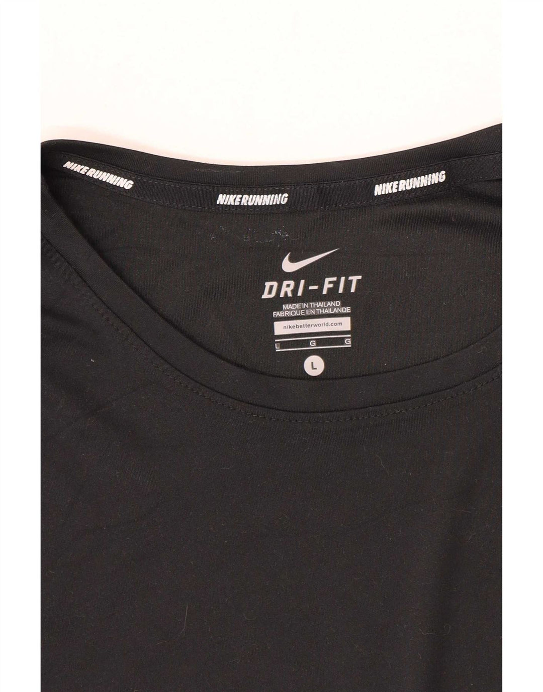 Nike Mens Running Short Sleeve T-Shirt Top Large Black
