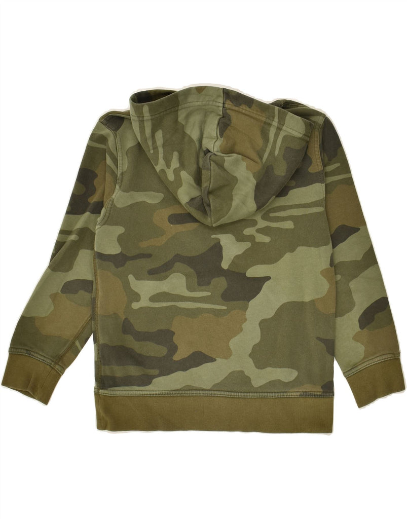 GAP Boys Graphic Hoodie Jumper 7-8 Years Medium  Khaki Camouflage Cotton | Vintage Gap | Thrift | Second-Hand Gap | Used Clothing | Messina Hembry 