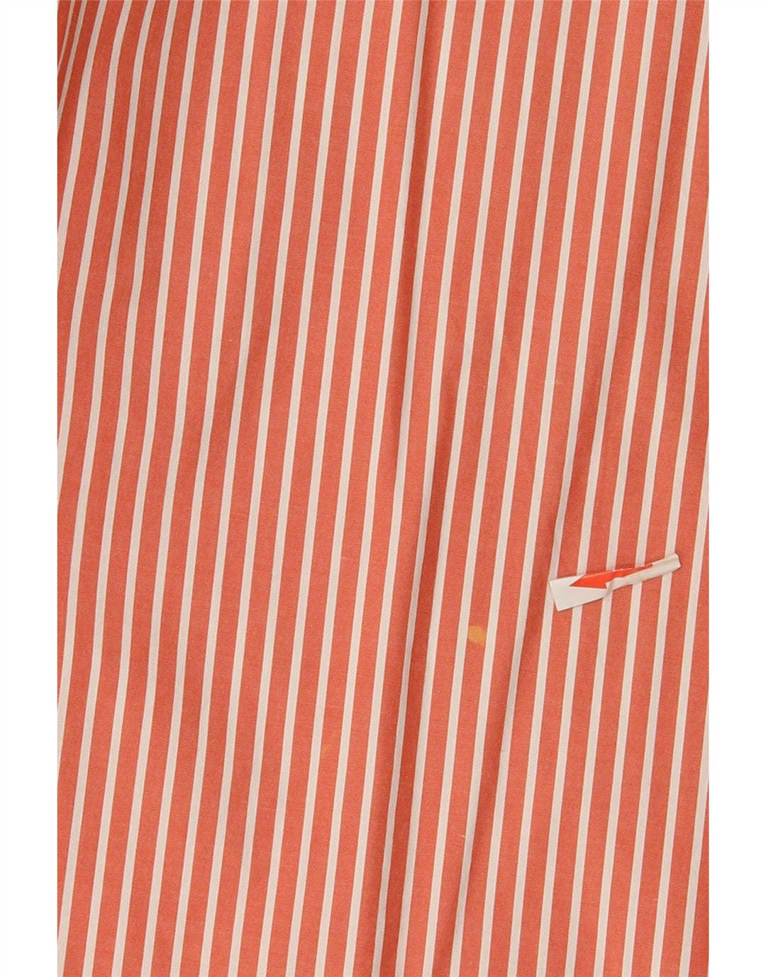 Tommy Hilfiger Mens Shirt Medium Orange Pinstripe Cotton