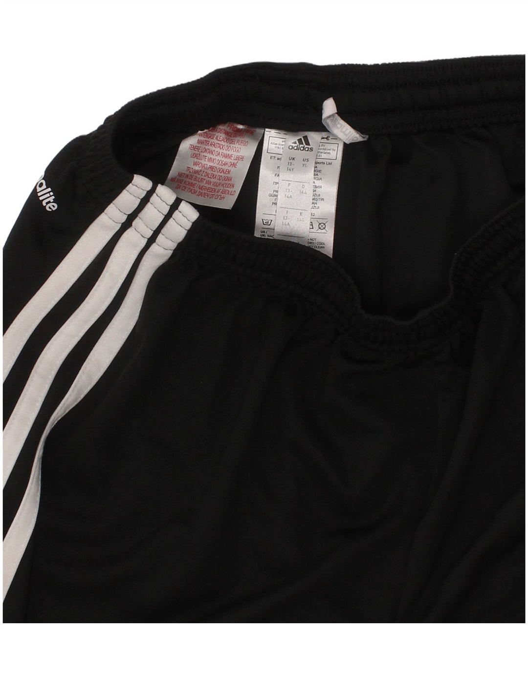 Adidas Boys Climalite Sport Shorts 13-14 Years Black Polyester Sports