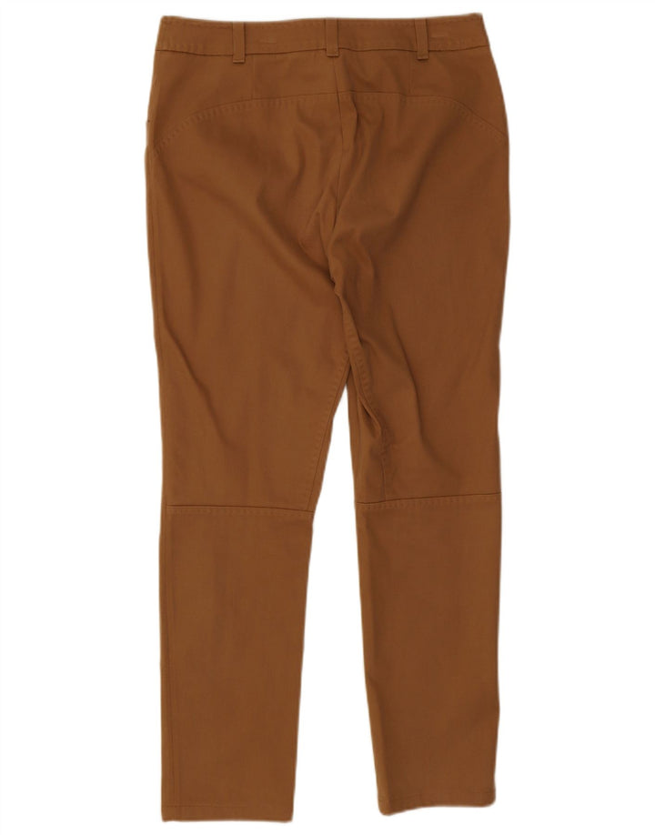 Luisa Spagnoli Womens Slim Cropped Trousers IT 42 Medium W32 L27 Brown