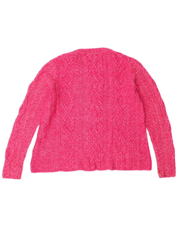 Polo Ralph Lauren Girls Crew Neck Jumper Sweater 12-13 Years Large Pink