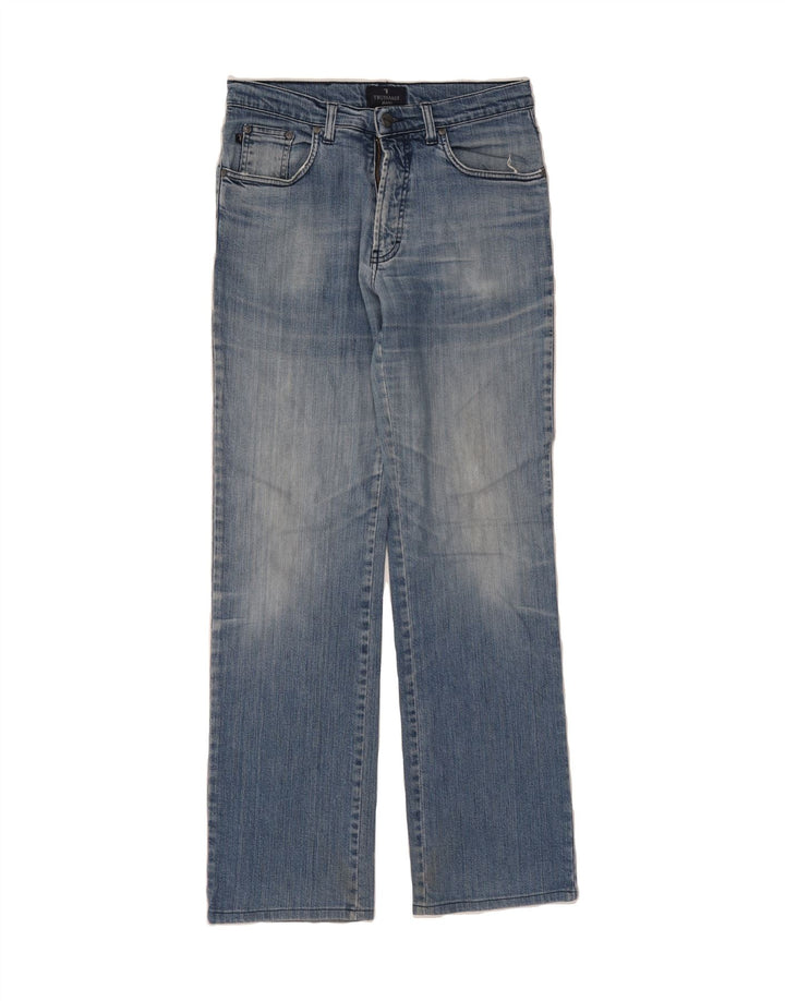 TRUSSARDI Womens Straight Jeans W31 L31 Blue Cotton Vintage Trussardi and Second-Hand Trussardi from Messina Hembry 
