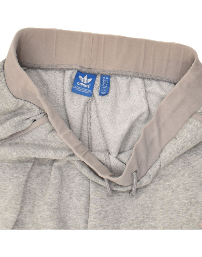 ADIDAS Womens Tracksuit Trousers UK 16 Large Grey Cotton | Vintage Adidas | Thrift | Second-Hand Adidas | Used Clothing | Messina Hembry 