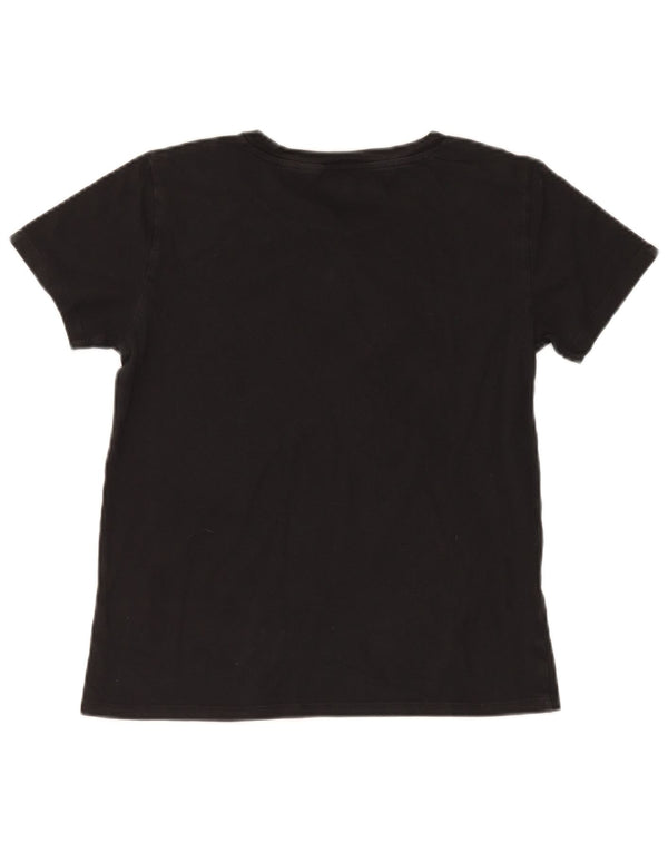 Levi's Womens Graphic T-Shirt Top UK 10 Small Black