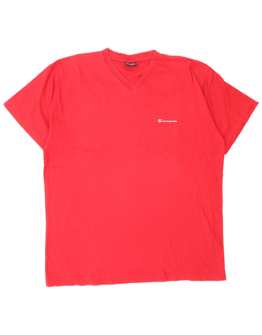 CHAMPION Mens T-Shirt Top 2XL Red Cotton
