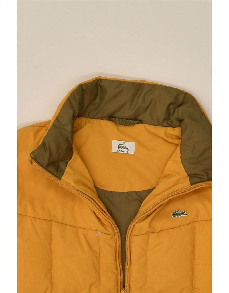 LACOSTE Boys Padded Jacket 9-10 Years Yellow | Vintage Lacoste | Thrift | Second-Hand Lacoste | Used Clothing | Messina Hembry 