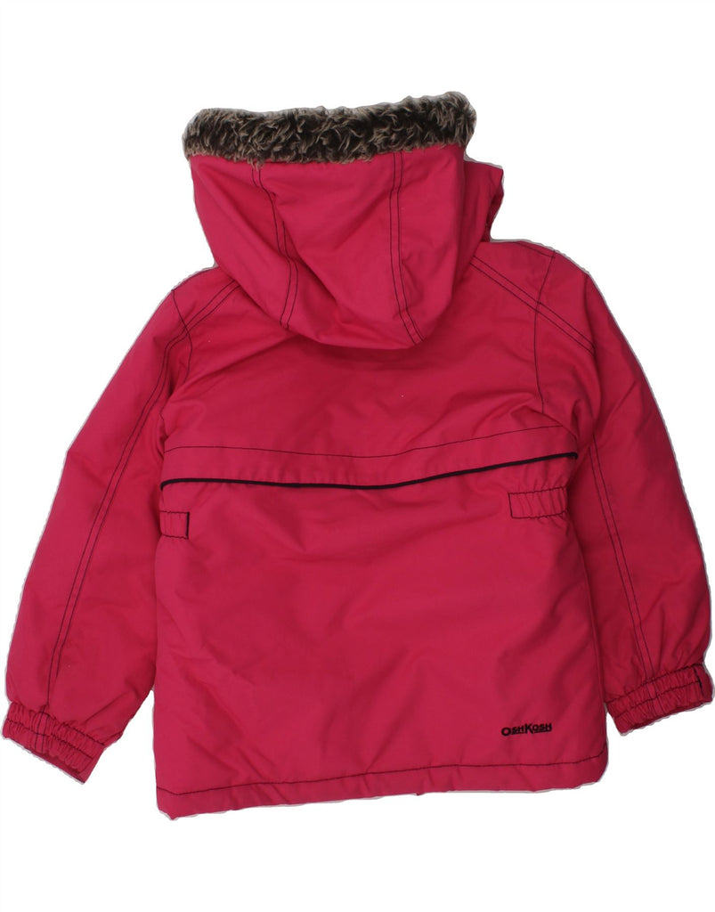 OSH KOSH Girls Hooded Padded Jacket 3-4 Years Pink Polyester | Vintage Osh Kosh | Thrift | Second-Hand Osh Kosh | Used Clothing | Messina Hembry 