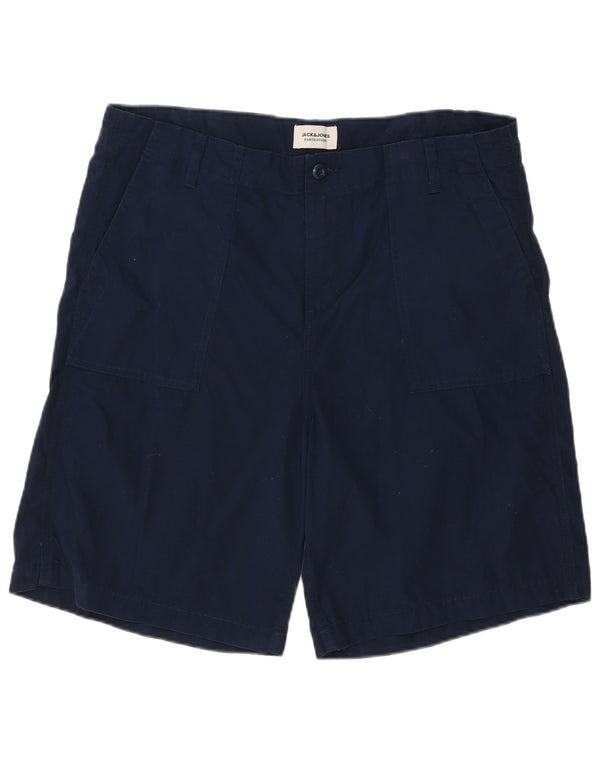 Jack & Jones Mens Chino Shorts XL W38 Navy Blue Cotton