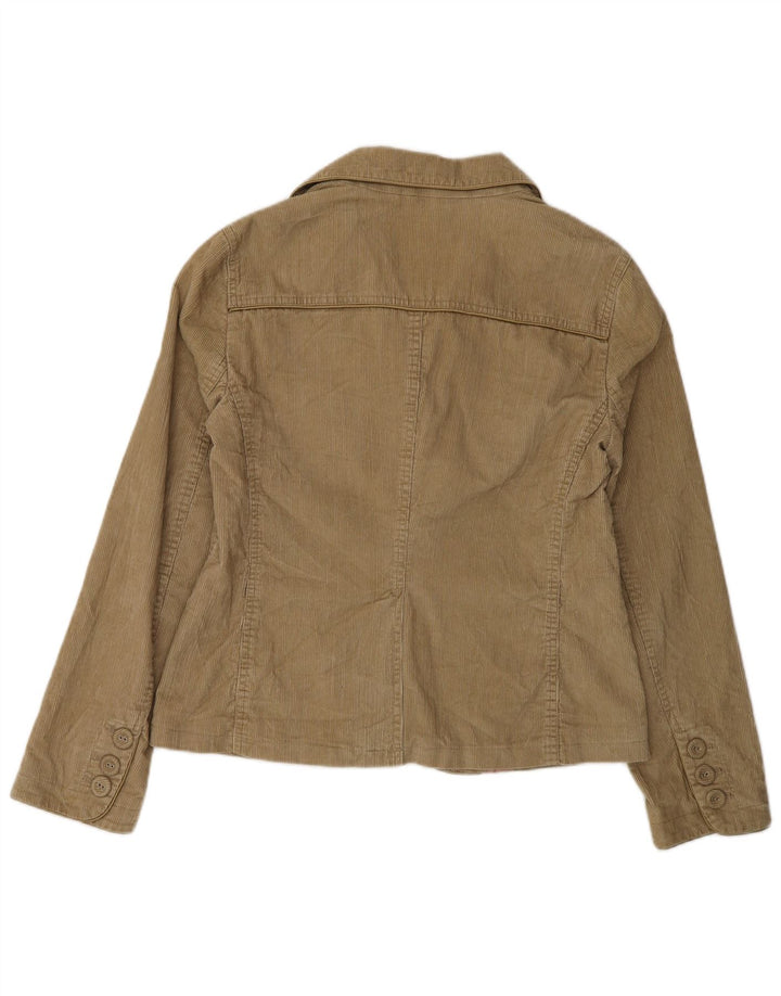 Massimo Dutti Womens 3 Button Corduroy Blazer Jacket EU 42 Large Brown