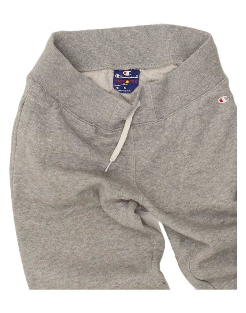 CHAMPION Girls Tracksuit Trousers Joggers 7-8 Years Small Grey Cotton | Vintage Champion | Thrift | Second-Hand Champion | Used Clothing | Messina Hembry 