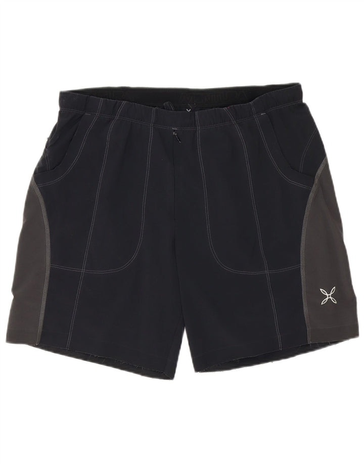 Montura Mens Graphic Swimming Shorts XL Black Colourblock Polyester