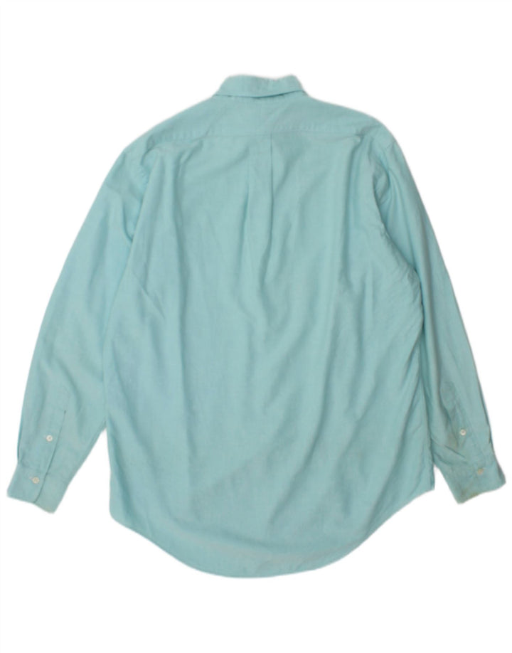 Ralph Lauren Mens Shirt Size 15 1/2 Medium Turquoise Cotton