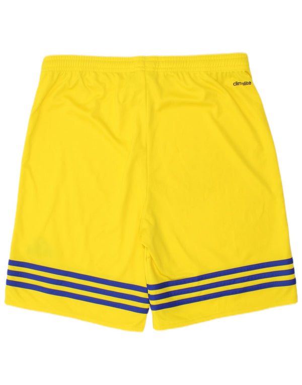 Adidas Boys Climalite Sport Shorts 13-14 Years XL Yellow