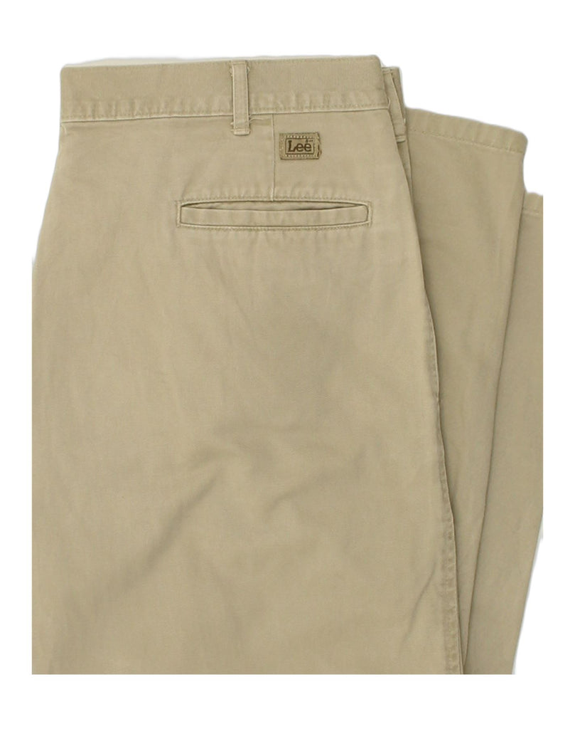LEE Mens Pegged Chino Trousers W38 L30 Khaki Cotton | Vintage Lee | Thrift | Second-Hand Lee | Used Clothing | Messina Hembry 