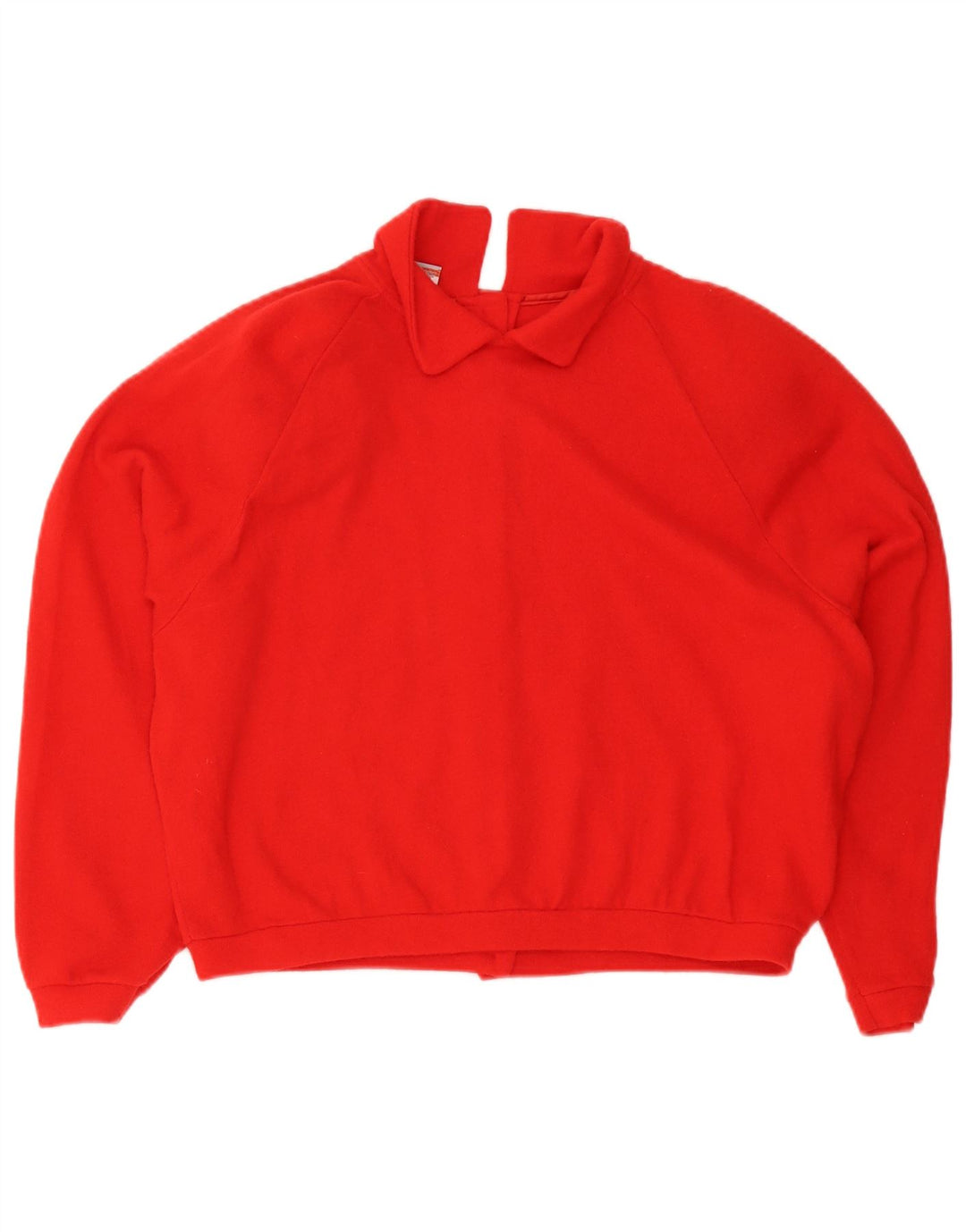 Stefanel Womens Oversized Polo Neck Jumper Sweater UK 14 Medium Red