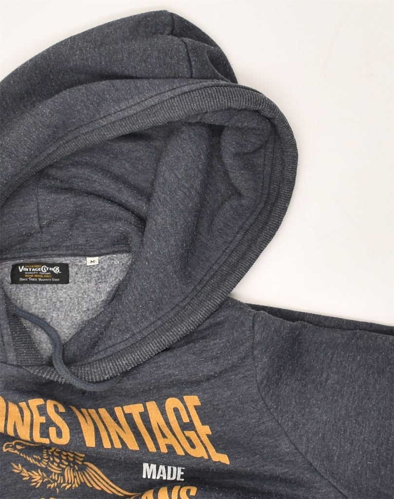 JACK & JONES Mens Graphic Hoodie Jumper Medium Grey Cotton | Vintage Jack & Jones | Thrift | Second-Hand Jack & Jones | Used Clothing | Messina Hembry 