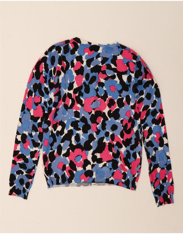 Marks & Spencer Womens Cardigan Sweater UK 8 Small Multicoloured Floral