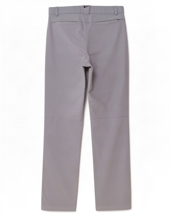 Nike Womens Dri Fit Straight Chino Trousers W32 L32 Grey Polyester