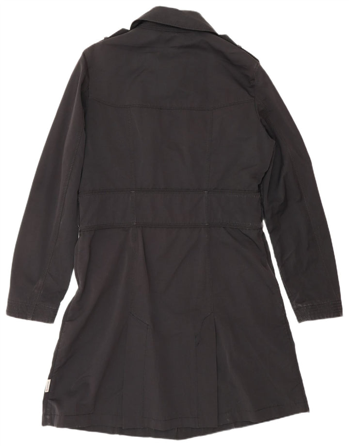 MONCLER Womens Overcoat Size 4 XL Black Polyester Classic