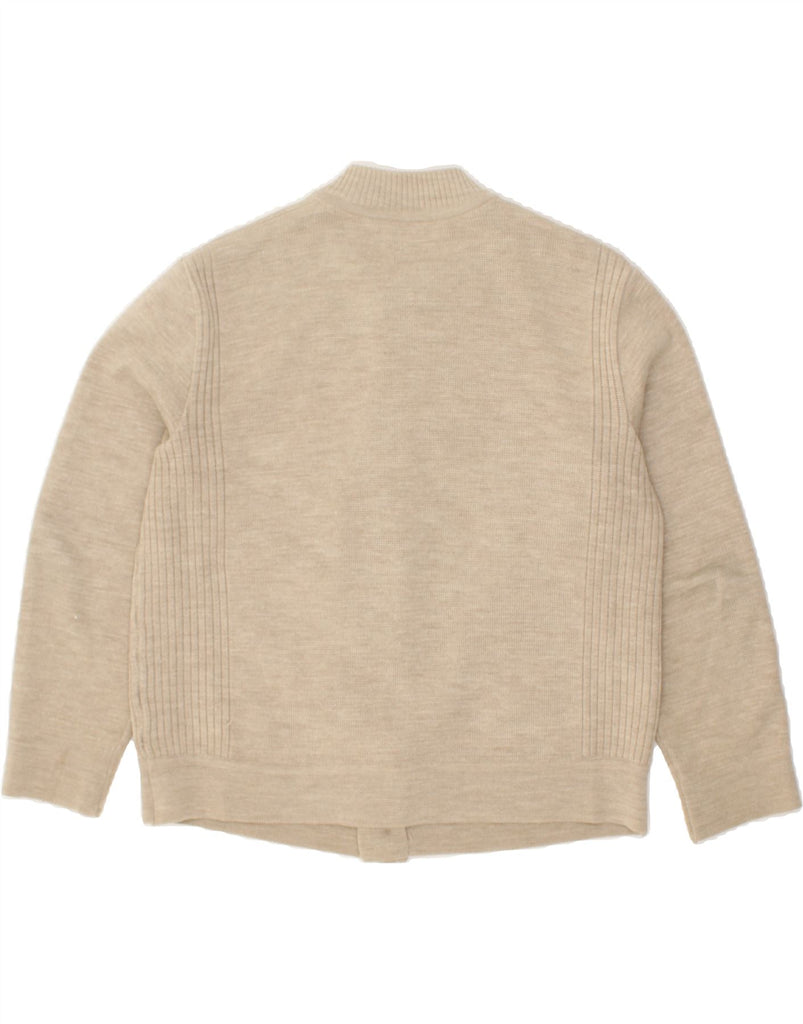 VINTAGE Mens Cardigan Sweater Medium Beige | Vintage Vintage | Thrift | Second-Hand Vintage | Used Clothing | Messina Hembry 
